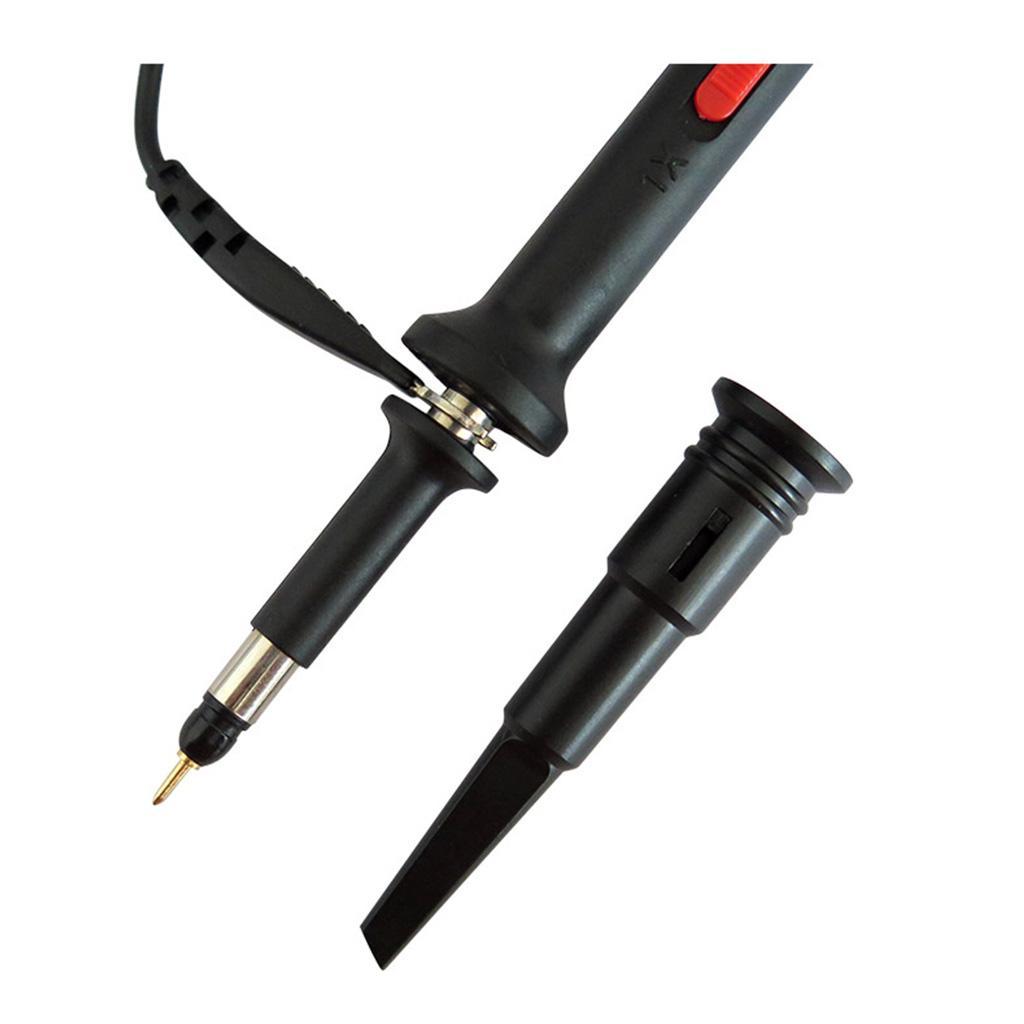 200 MHz 600V DC High Sensitivity Oscilloscope Clip Probe 10:1 and 1:1 with Mini Alligator Clip BNC Connector
