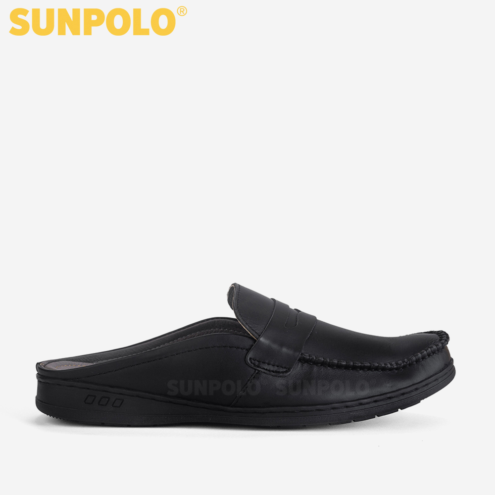 Dép Sapo Nam Da Bò SUNPOLO SPO197