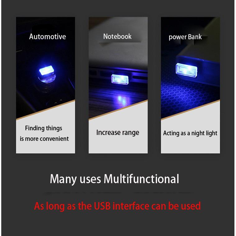 Đèn LED Usb mini Không Dây Trang Trí Nội Thất Xe Hơi