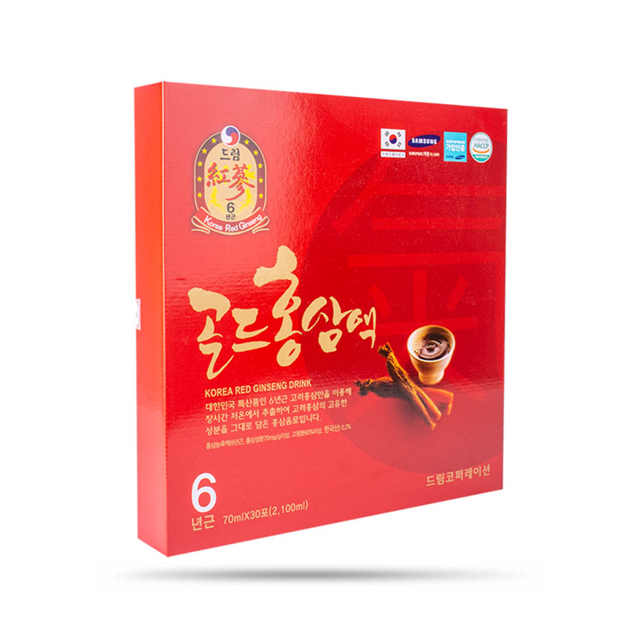 Nước Uống Hồng Sâm 6 Năm Tuổi - Korea Red Ginseng Daeyoung Hàn Quốc (70 ml x 30 gói)