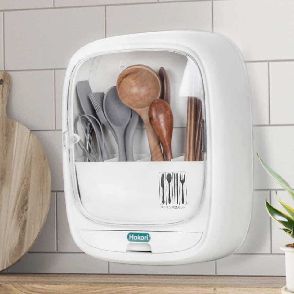 Hộp đựng đũa dán tường Hokori cao cấp đẹp dễ trang trí giao màu ngẫu nhiên