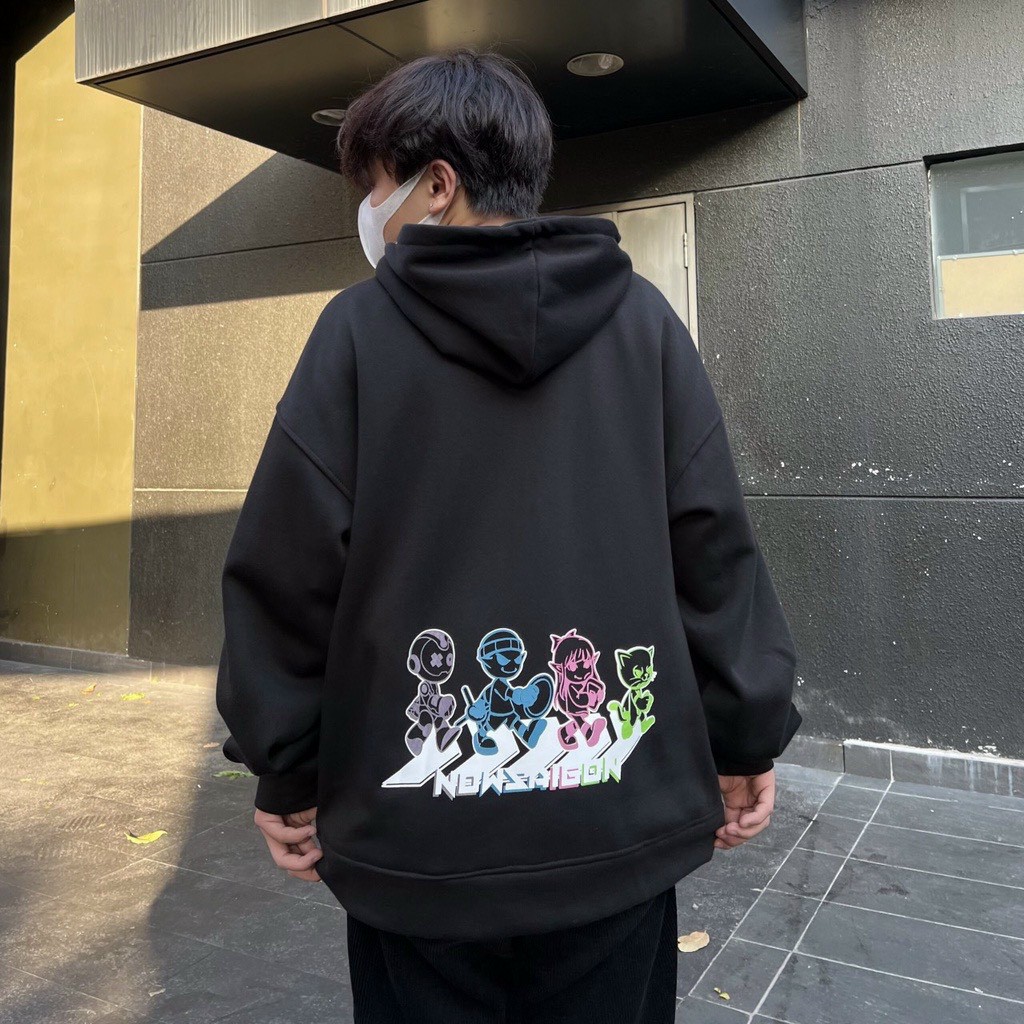 Áo Hoodie In Họa Tiết Phi Hành Gia Nasa Cho Nam Nữ, áo khoác hoodie chống nắng unisex ulzzang from rộng dễ phối đồ, áo khoác dây kéo măc che nắng che mưa