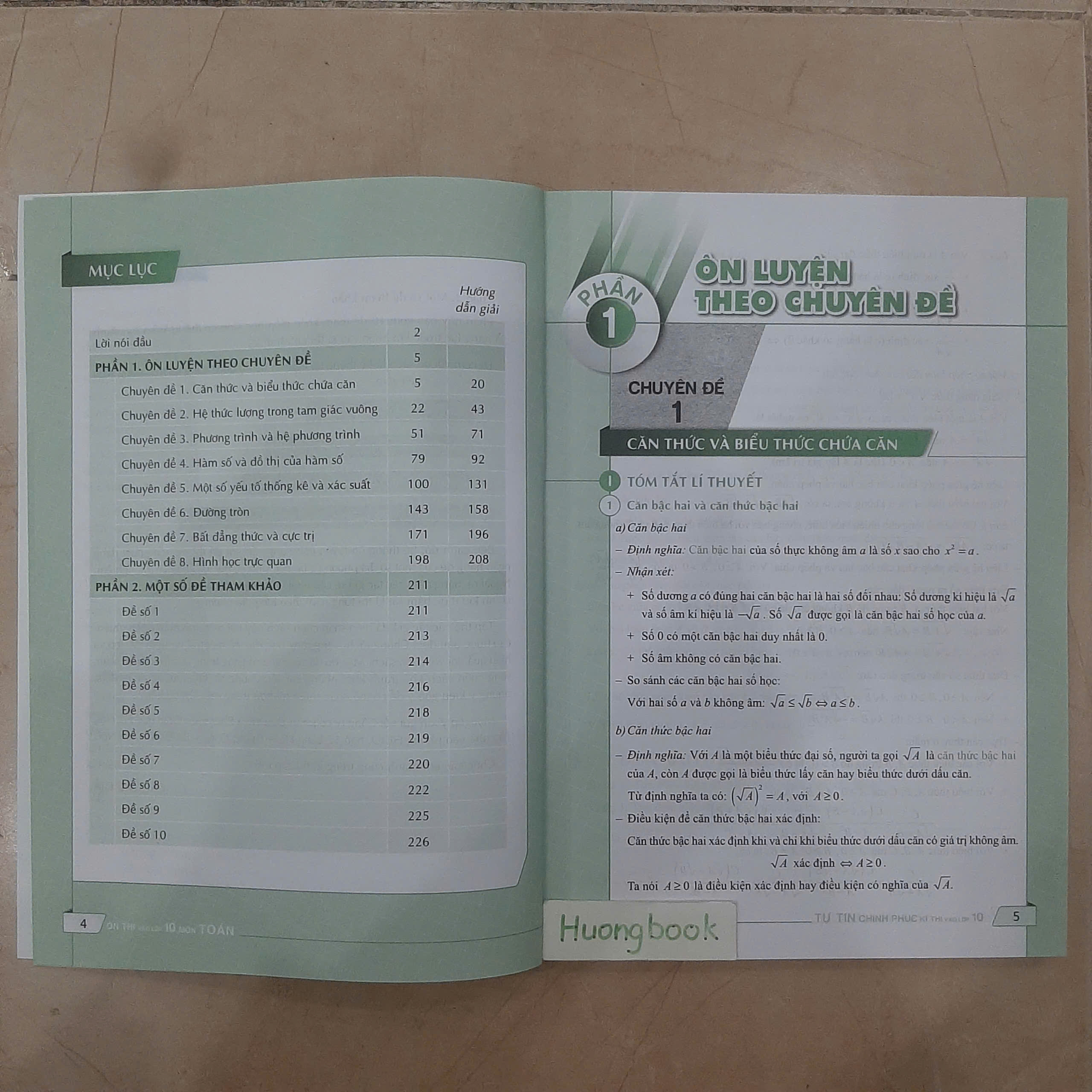 Sách - Ôn thi vào lớp 10 môn Toán #huongbook