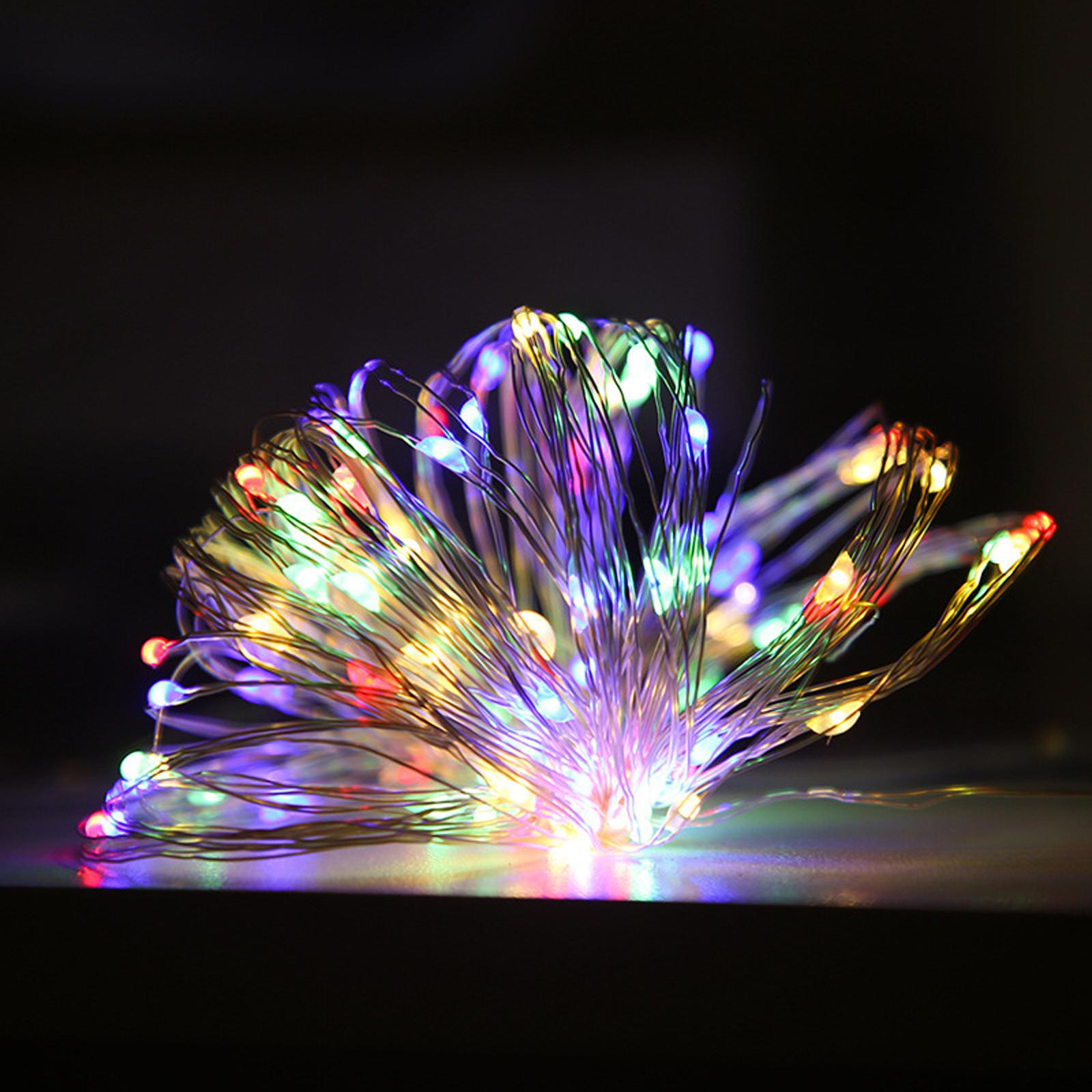 Solar String Lights Solar Powered Lamp Waterproof Decorative Lighting for Garden Yard Party Wedding Christmas