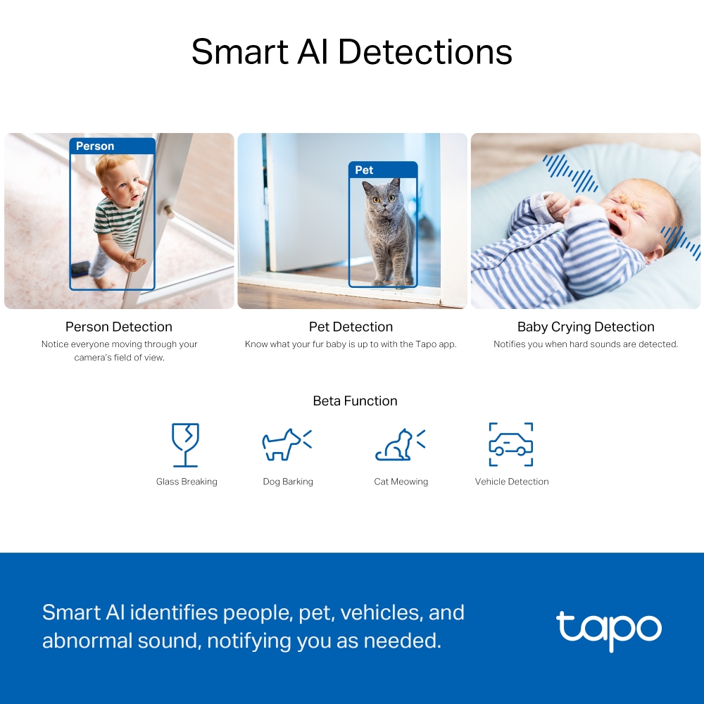 Camera AI WIFI TP-Link Tapo C230 | 3K 5MP (2880×1620 px) | Âm thanh 2 chiều | Quay quét | AI phát hiện thông minh | Bảo hành 2 năm | Hàng Chính Hãng