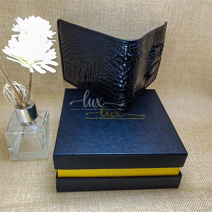Ví Nam Da cá sấu LuxLeather LM1014 Một mặt - Kiểu Ngang - Da trơn