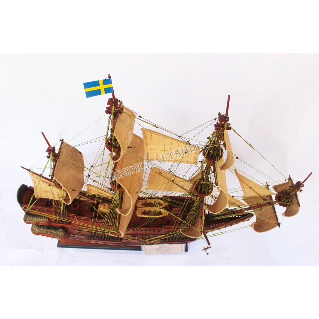 Mô hình thuyền chiến gỗ Wasa 1m thuyền trang trí