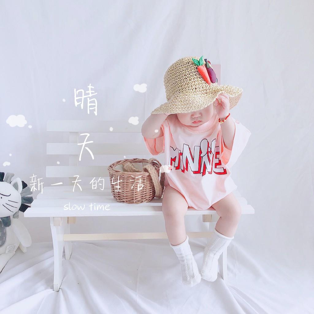 Body cộc tay hoạt hình siêu dễ thương phong cách Hàn cho bé 3-24m