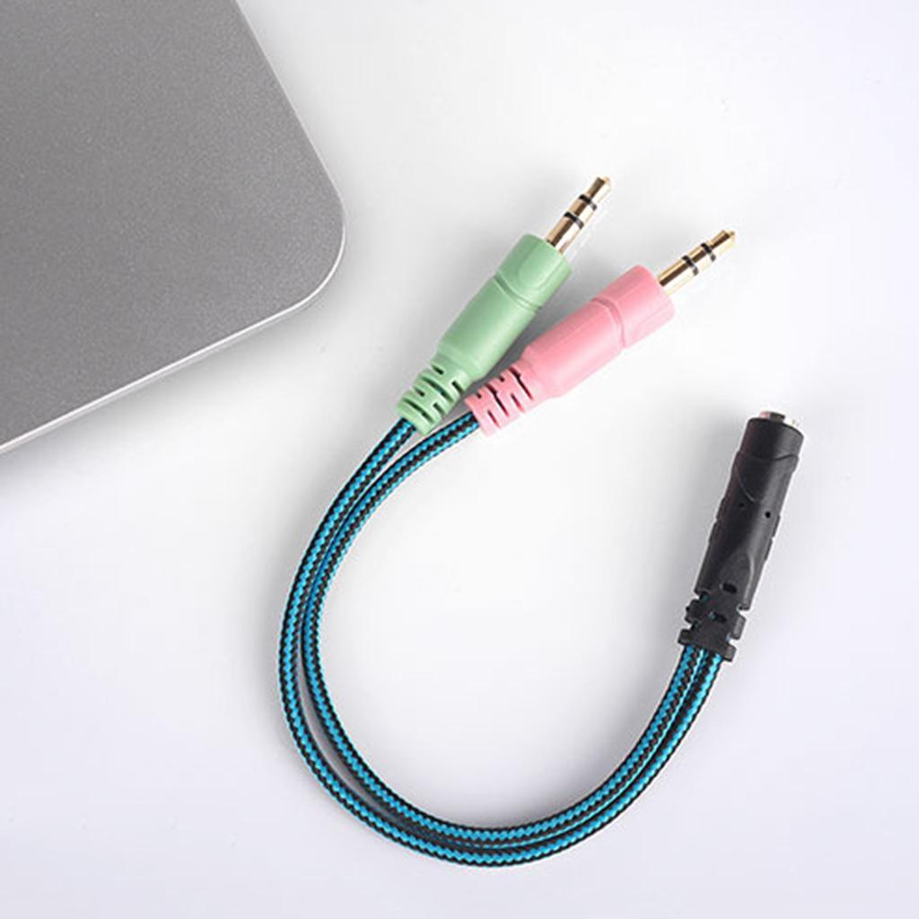 3.5mm Female to Male 2 to 1 Gold Plated Audio Y Splitter Cable Adapter Cord