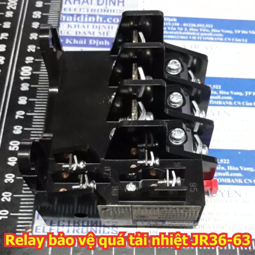 Relay Rơ le nhiệt bảo vệ động cơ quá tải nhiệt JR36-20 các loại 0.25A ~ 22A kde6978