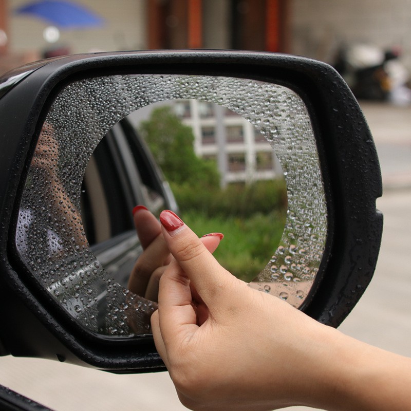 Miếng dán chống nước gương chiếu hậu xe hơi (Loại tròn 80mm)