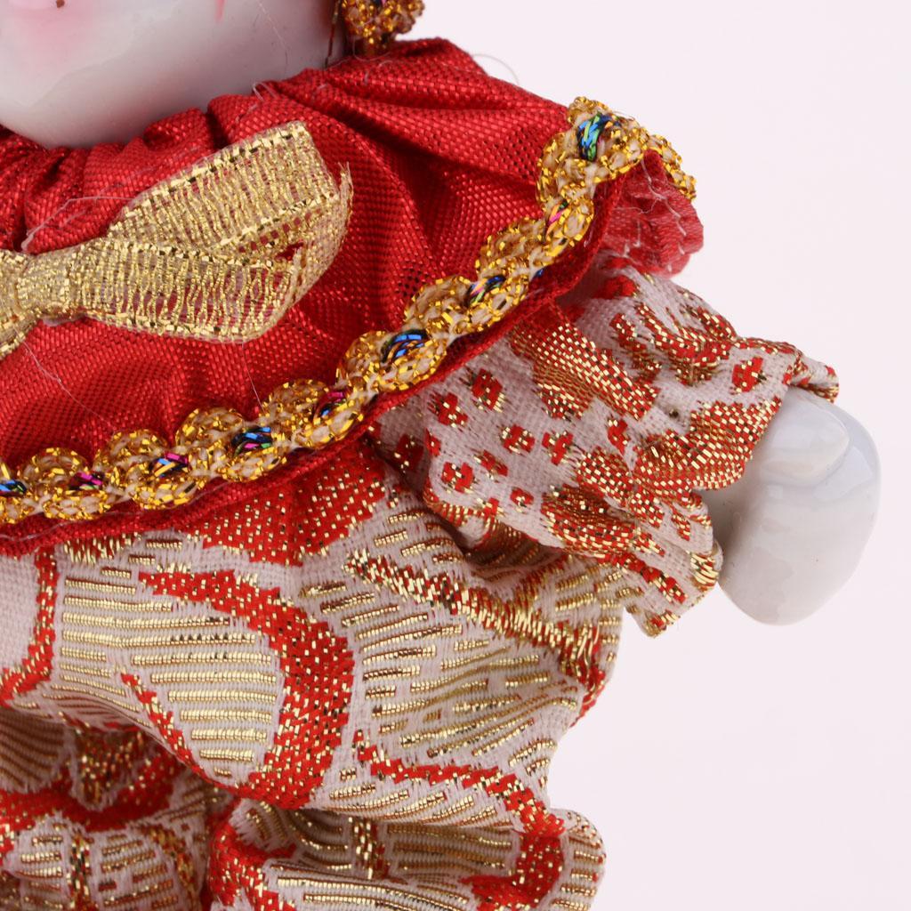 16cm Triangel Dolls European Style Italian Porcelain Doll Model with Colorful Clothes for Valentines Gift Collections