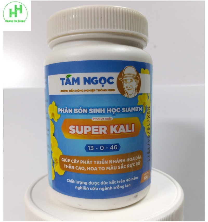 Combo 2 Lọ Phân bón sinh học SIAMB14 Tám Ngọc, Khắc phục hiện tượng vàng lá, nhánh hoa dài, thân cao, hoa to, màu sắc rực rỡ...