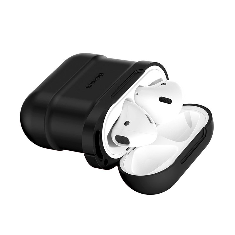 Bao case silicon và dây nối chống mất tai nghe Baseus cho Apple Airpods / Earpods - Hàng chính hãng