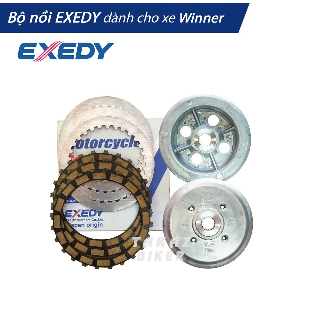 A1 Bộ đế nhôm và Mặt ép nhôm Exedy - Lá bố - Lá sắt dùng cho xe Winner 150 New