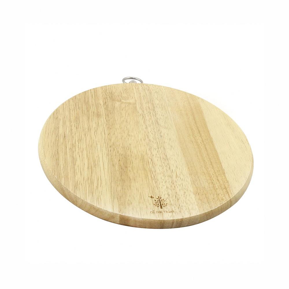 Thớt gỗ hình tròn, có khoen xoay tiện lợi | Gỗ Đức Thành - 02051 | Đạt tiêu chuẩn vệ sinh an toàn thực phẩm