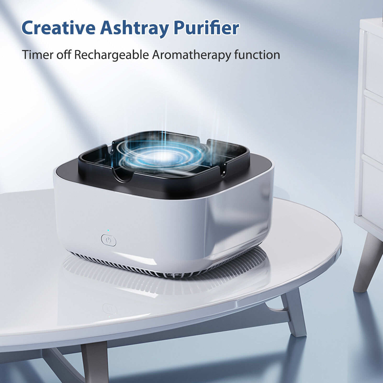 Gạt tàn không khói, khử mùi ion âm ô tô Electronic Air Purifier Ash Tray