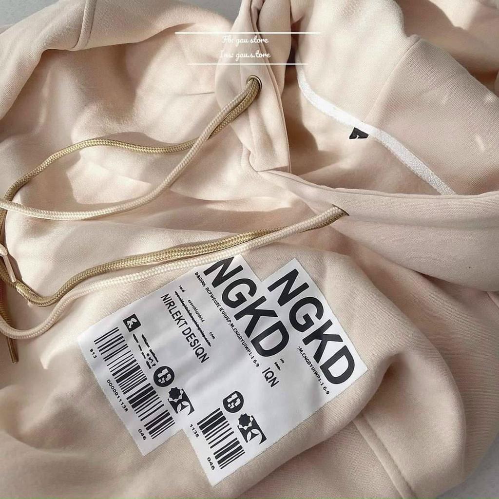 Áo hoodie unisex in Tem NGKD áo khoác nỉ ngoại form rộng unisex thời trang hàn quốc