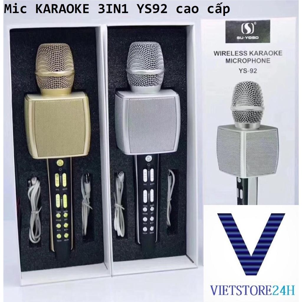 Mic KARAOKE 3IN1 YS92 cao cấp