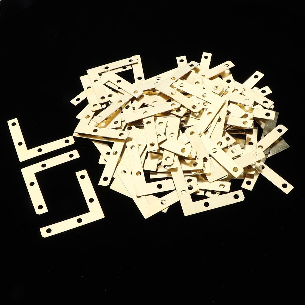 100Pc Corner Repair Mending Plate Picture Frame Bracket