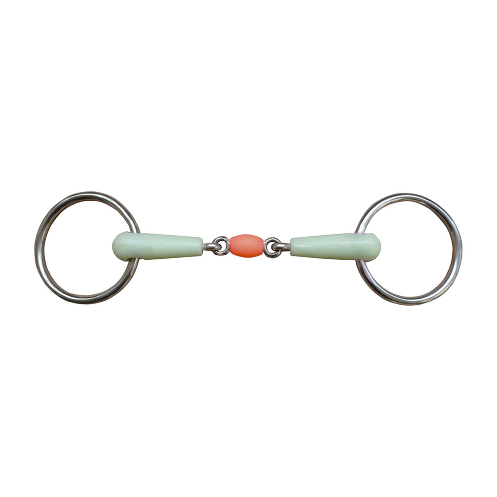 Horse Mouth Bit Stainless Steel Snaffle Bits Jointed Mouth for Equipment Training Cheek