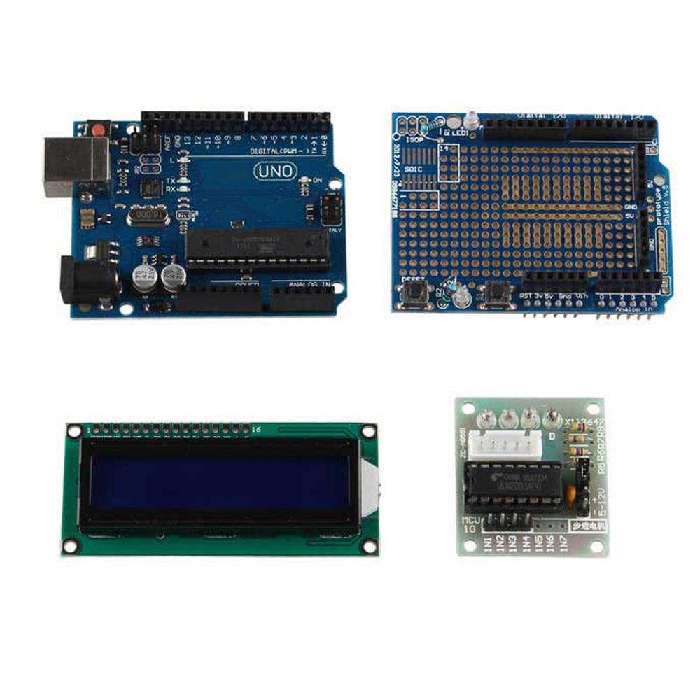 R3 UNO Learning Kit for Arduino With Stepper Motor 1602LCD Sensors Servo Breadboard Jumper Wire