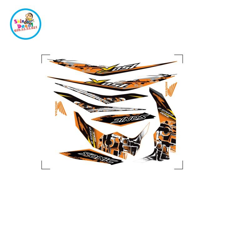 Tem xe sonic mẫu zin