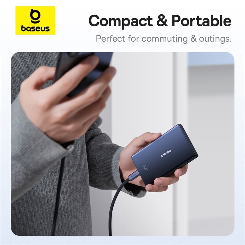 Pin Dự Phòng Baseus PicoGo with Digital Display 10000mAh 20W (Kèm cáp C to C 60W 30cm) - Hàng chính hãng