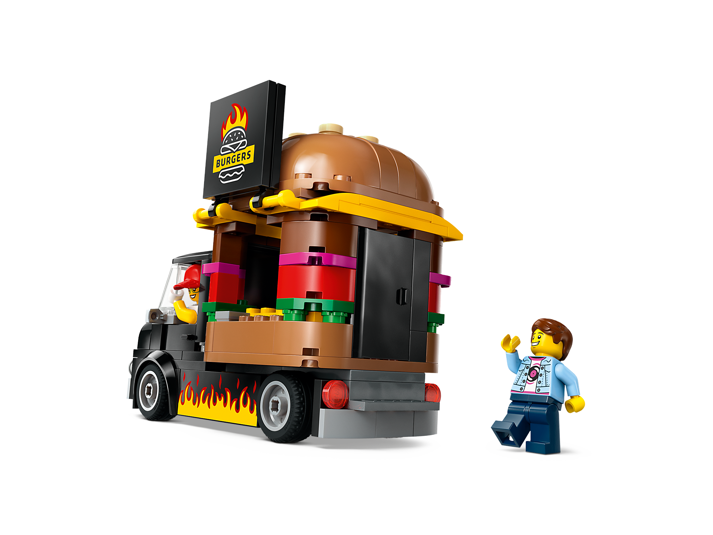 Đồ Chơi Lắp Ráp Xe Tải Burger Lưu Động - Burger Van - Lego City 60404 (194 Mảnh Ghép)
