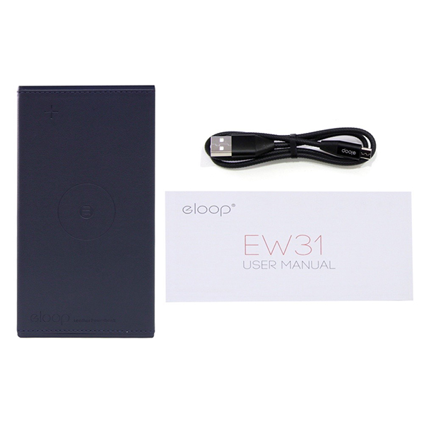 Pin dự phòng kiêm sạc không dây Eloop EW31 10.000mAh - Hàng Chính Hãng