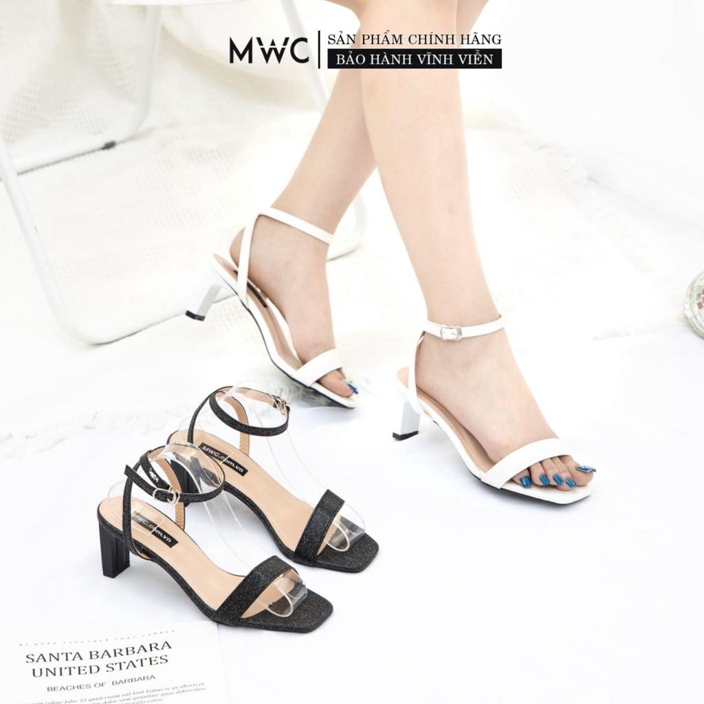 Giày Cao Gót thời trang MWC giày sandal cao gót 5cm quai mảnh basic thời thượng NUCG-11063(4251