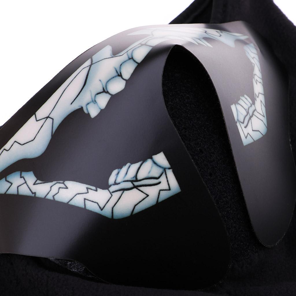 Outdoor Halloween Costume LED Luminous Flashing Light Face Mask Cycling