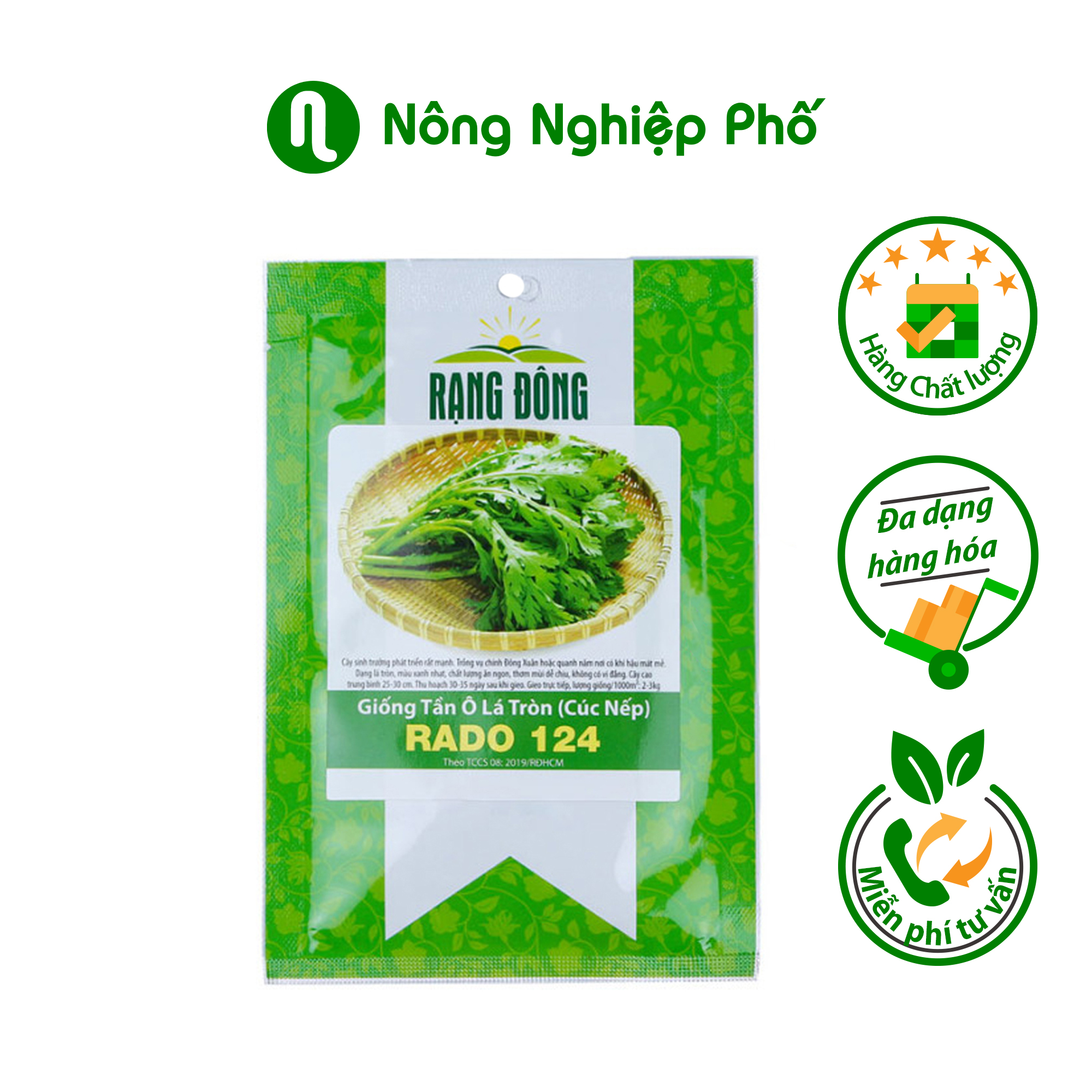 Hạt giống Tần ô lá tròn RADO 124 Rạng Đông
