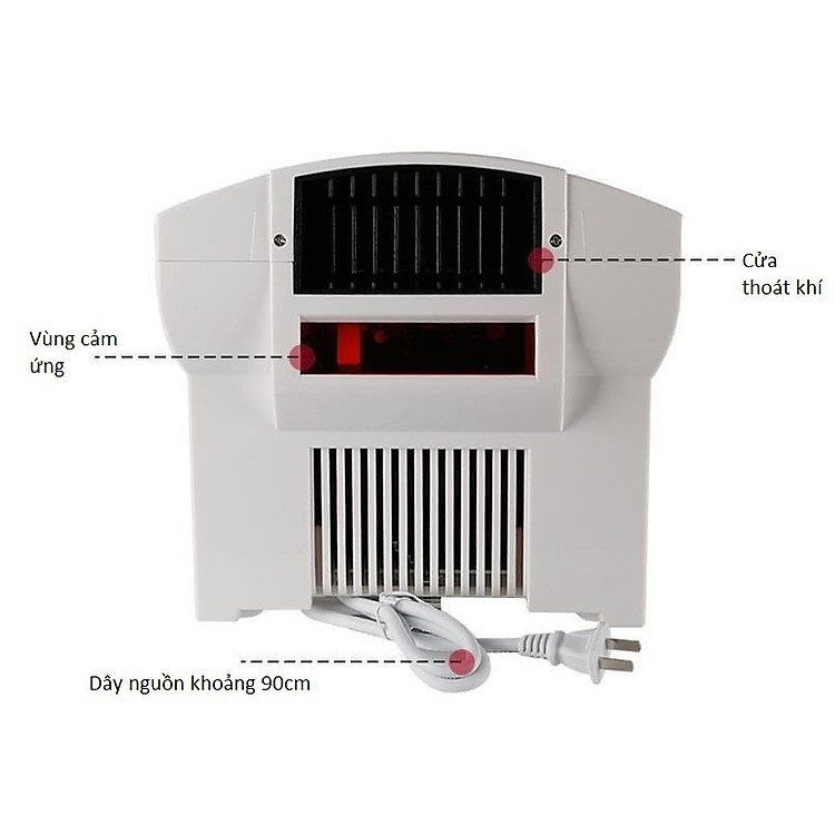 Máy Thổi Hơi Nóng Sấy Khô Tay Nhanh Chóng Hand Dryer 1800w