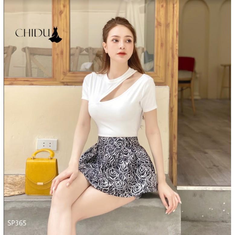 HÀNG CAO CẤP - CHIDU Áo thun ngắn tay cổ khoét SP365 - Hàng Cao Cấp