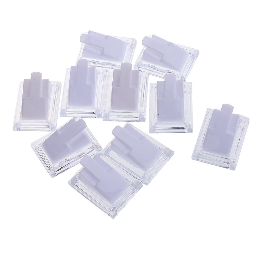 20pcs Mini Plastic Ring Stand Holder for Women Jewelry Storage Display