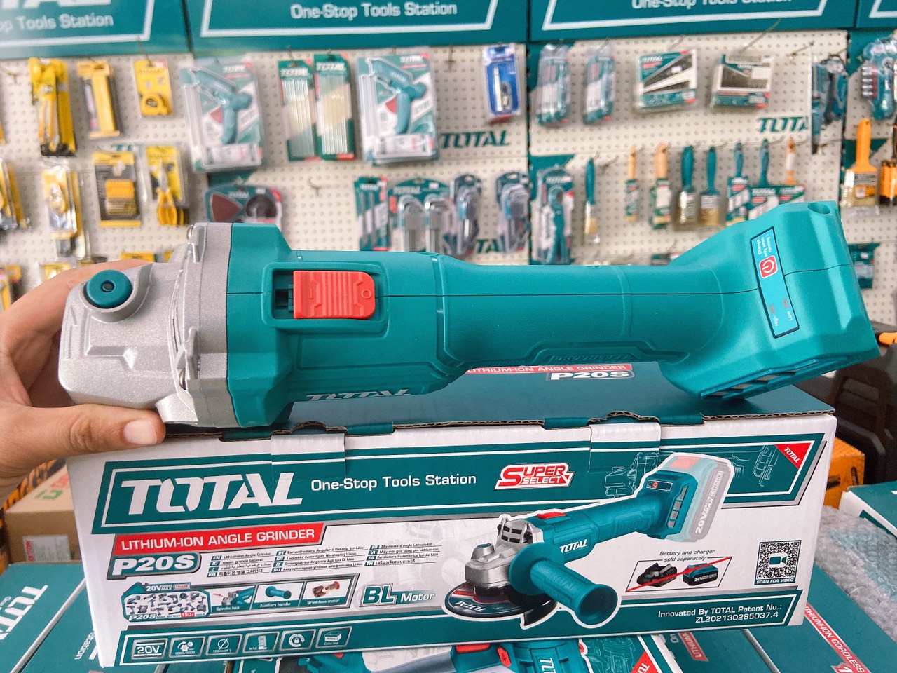 Máy mài góc  dùng pin  Lithium 20V total TAGLI201072 KÈM PIN SẠC - CHÍNH HÃNG