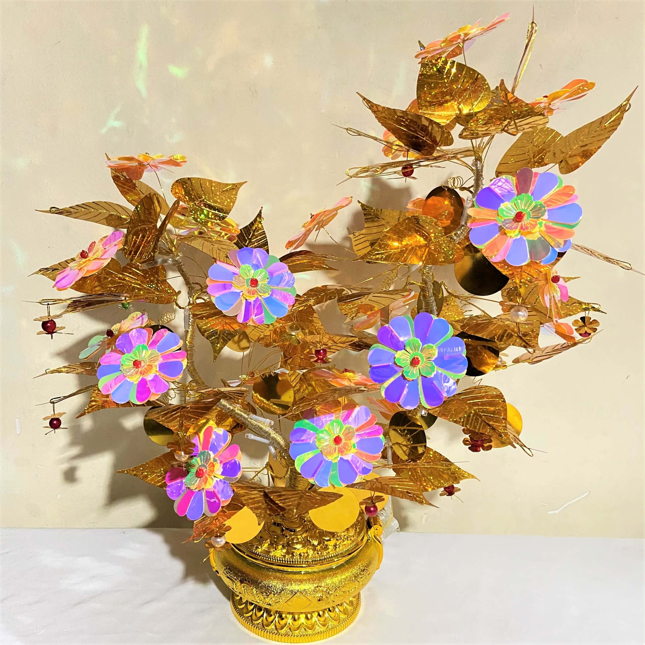 Hoa Kim Tiền Trang Trí Nhà Cửa Cao 45cm