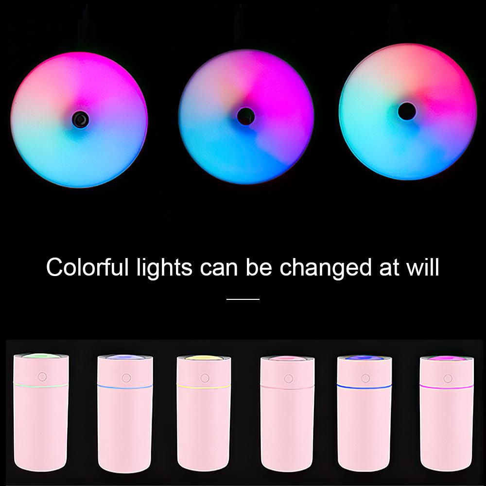 Mini Máy Tạo Độ Ẩm Không Khí Xe Ô Tô Hương Humidificador Nhiều Màu Sắc Cốc Thơm Nước Khuếch Tán Ánh Sáng Đèn LED Siêu Âm Thanh USB Thoáng Mát Phun Sương Tạo Phun Sương Tạo Ẩm Hình Ếch Con