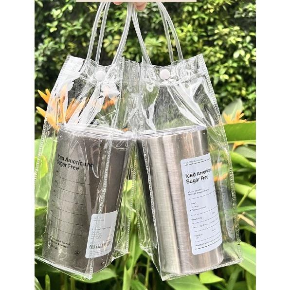 [DEAL 0Đ] Quà tặng Túi trong đựng Bình nước giữ nhiệt HiLOGI inox 304 túi chất liệu trong suốt