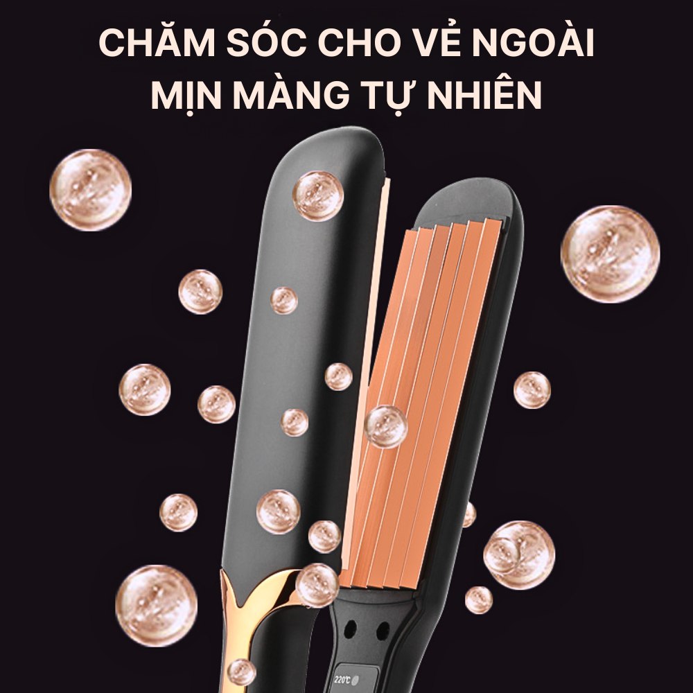 Máy dập phồng chân tóc SOKANY SK1906 dập xù, bấm xù, bấm mè tạo kiểu chuyên nghiệp với 4 mức nhiệt - HÀNG CHÍNH HÃNG - DELIYA