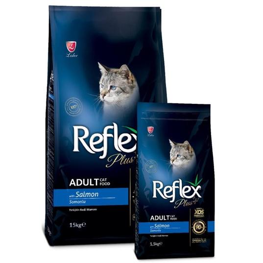 Hạt Mèo Lớn Reflex Plus Adult Cat Food Salmon 1.5kg