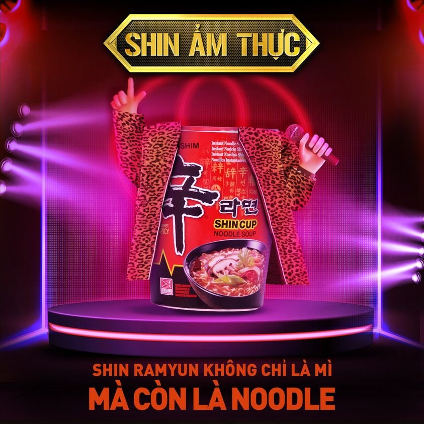 Combo 3 ly - Mì ly Shin Ramyun 68g (Nongshim Hàn Quốc)