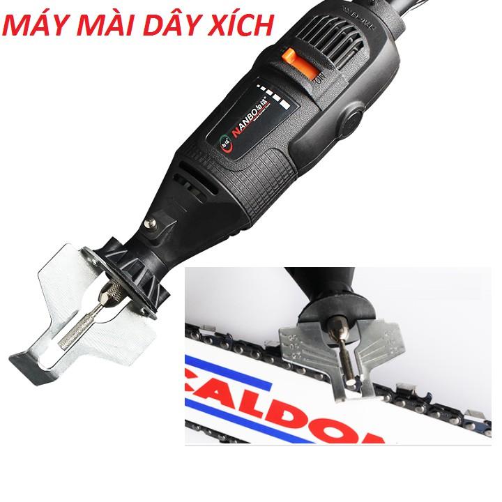 Máy mài lưỡi cưa xích,tặng kèm mũi mài