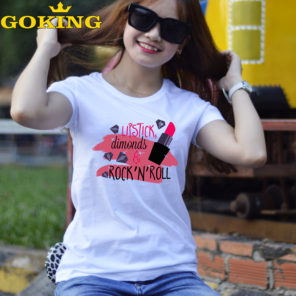 Crazy sales. Áo thun nữ GOKING in hình dễ thương, áo phông thoát nhiệt Nhật Bản 100 cotton thoáng mát, thấm hút mồ hôi, đánh bay cơn nóng mùa hè