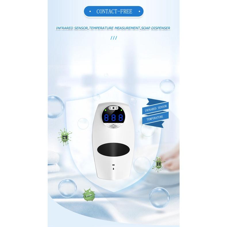 Nhiệt kế 2 trong 1 N06 Pro Nhiệt kế kỹ thuật số không tiếp xúc Có thể lắp cùng với nước rửa tay Cảm biến thông minh