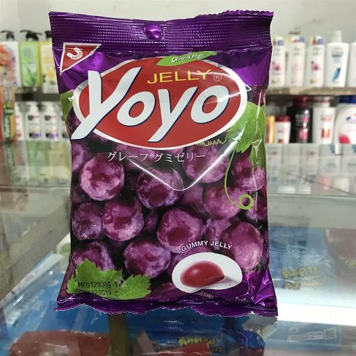 Kẹo dẻo nho Jelly Yoyo 80gr ăn là nghiền