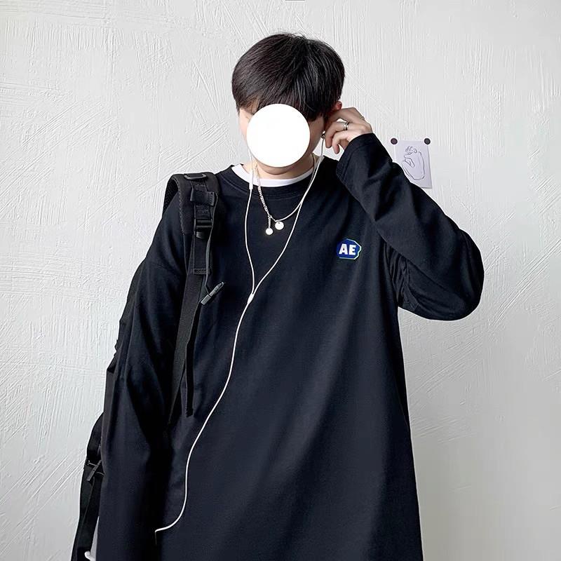 Áo Thun Tay Dài Logo AB Unisex Form Rộng