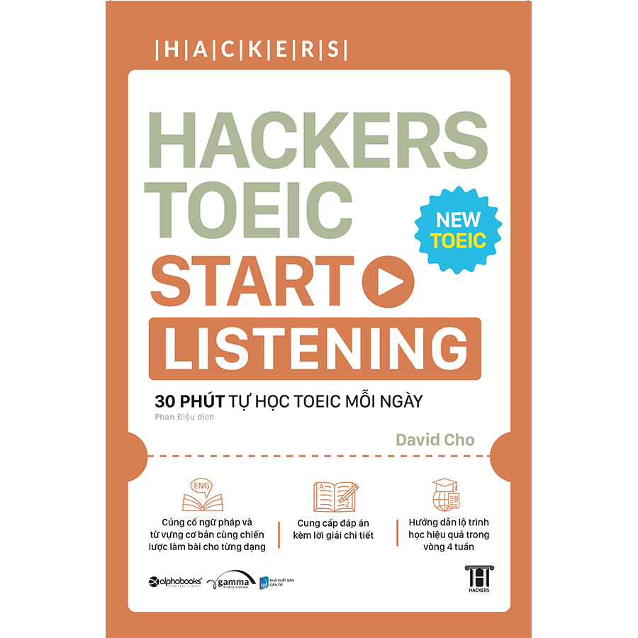 Hackers TOEIC: Start Listening (*** Sách Bản Quyền ***)