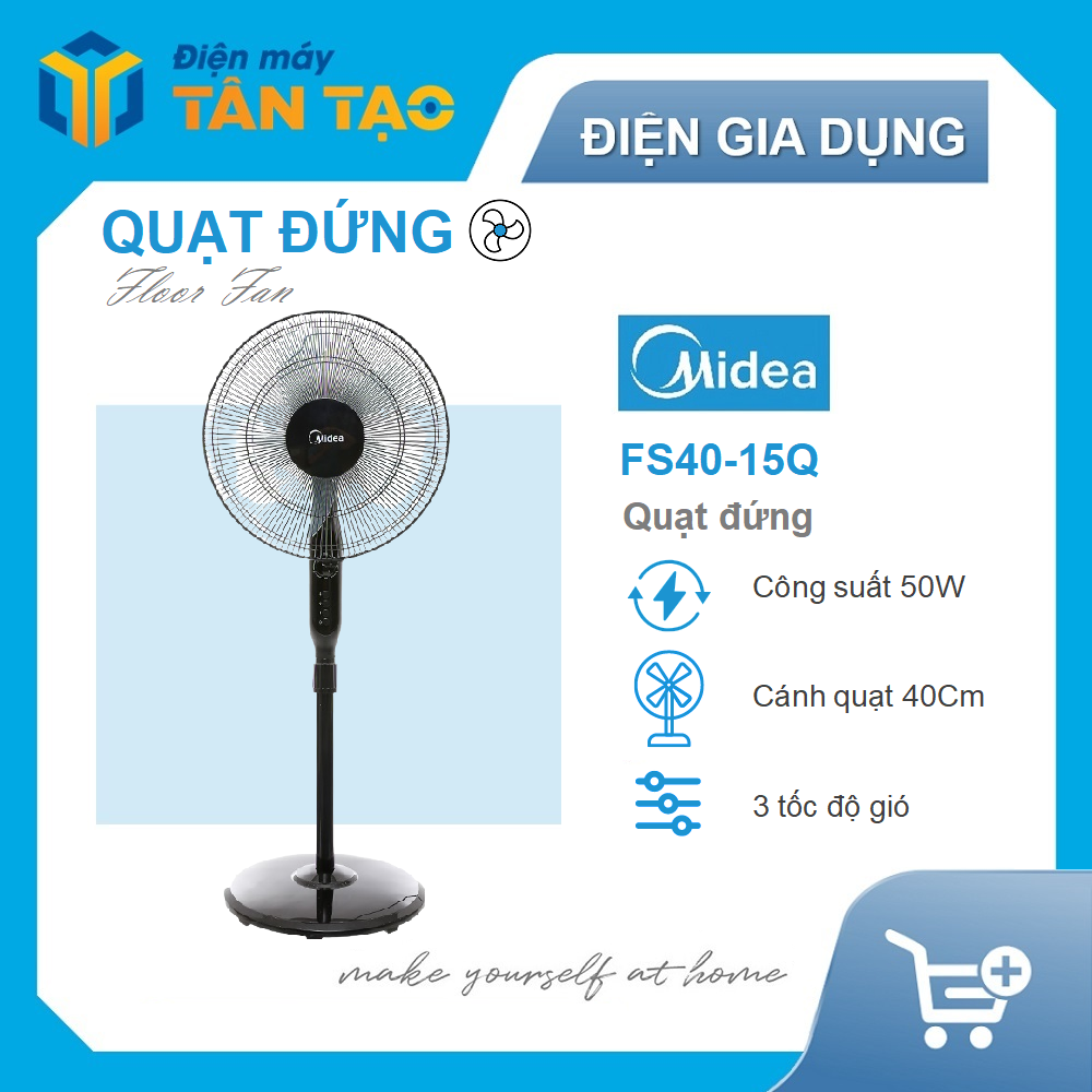 Quạt đứng Midea FS40-15Q - Hàng chính hãng